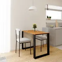 AKKE aulne LOFT table avec pieds noirs LxlxH : 80x60x75 cm