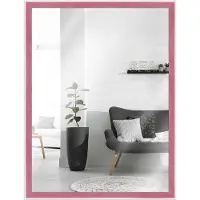 MendeFrames H080 Miroir mural en bois rouge 13x18 cm