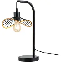 ZMH lampe de table lampe de chevet lampe de table vintage chambre à coucher E27 lampe de nuit avec câble lampe de bureau lampe de lecture pour le salon(Sans ampoules）