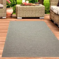 Carpetia Tapis d'intérieur et d'extérieur aspect sisal Balcon Cuisine Terrasse Salon - beige gris Dimensions - 120 x 160 cm