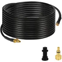 Yakimz tuyau de nettoyage de tuyaux pour nettoyeur haute pression 180bar- Kit de nettoyage de tuyaux tuyau avec adaptateur approprié pour Kärcher K2-K7 10m