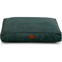 POOM Lit pour chien High Cloud - Lit exclusif pour chien en tissu de haute qualité, coussin pour chien durable pour un confort maximal (L-90x70, vert)