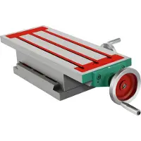 SucceBuy Table de fraisage 450×170 mm (17,7×6,7 pouces), table de travail à chariots croisés de 30 kg, fraiseuse en croix à 4 voies à 2 axes pour support de perçage et table de fraisage