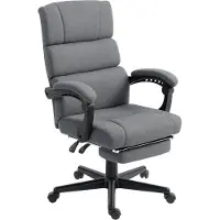 Youjia Chaise de bureau rembourrée, aspect velours, réglable en hauteur, à roulettes, grise