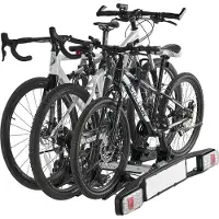 SucceBuy Porte-vélos pour 3 vélos, pliable, adapté au récepteur 5 cm