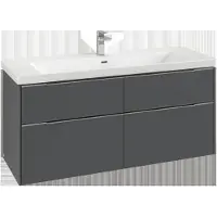 Villeroy & Boch Subway 3.0 armoire sous lavabo, 4 tiroirs, lavabo au centre, 1272x576x478mm, C60201AF
