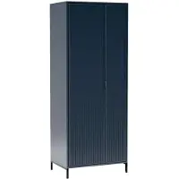 AX Living Armoire à vetements Berlinette 11 armoire bleue 80 cm