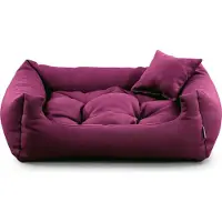POOM Lit pour chien NEO - Lit confortable pour chien en tissu résistant, coussin pour chien durable de haute qualité (XS - 55x45, violet)