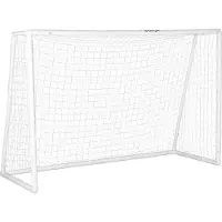 Fortuna But de football Lai, filet robuste, cadre en plastique, sardines, 300 L x 120 l x 200 H cm, blanc