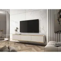 AX Living Sideboard TV Orkis 175 cm Moderne et fonctionnel Beige