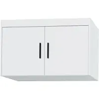 AX Living Meuble haut Storicos 2P Blanc 89,7 x 55 x 53 cm – moderne