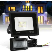 Peviasot Projecteur LED Jayseuw avec capteur de mouvement 30W éclairage extérieur Projecteur blanc froid