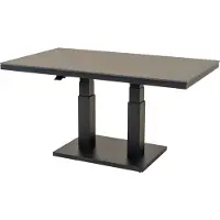In And OutdoorMatch Table de salon - Réglable - 140x80x49/72 cm - Pierre frittée