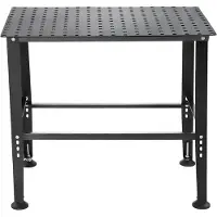 SucceBuy SucceBuyTable de soudure, 914,4x609,4x784,8mm, établi haute performance avec capacité de charge de 362kg, table de travail en acier, coussinets de pieds antidérapants