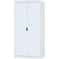 AX Living Armoire avec miroir Armoire blanche Storicos 2P 89,7 cm