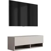 3Xeliving Planche basse TV 100 cm Cachemire, 100 × 32 × 34 cm
