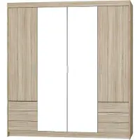 AX Living Armoire avec miroir chene Sonoma Storicos 4P6T 176,3