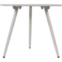 In And OutdoorMatch Table d'appoint - Blanc - Ø45x35 cm - Acier