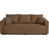 Best Mobilier Regala - canapé 3 places - convertible avec coffre - en tissu , Marron