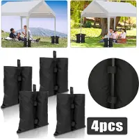 TolleTour 4 sacs de sable pour pavillon s pour augmenter le poids des pieds des pavillons pop-up, tentes de jardin, parasols, trampolines