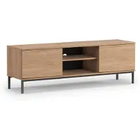 AX Living Buffet TV Queba QT05 - Largeur 150 cm, Moderne en Hikora