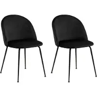 Zesso Smuk Chaise de salle à manger Calix noir - 2 pièces
