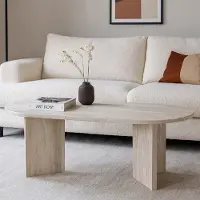 Zesso Milton & Oldbrook Couchtisch 120 cm Kavarna Travertine look
