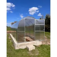 Garten Dream Jardin Dream Serre en polycarbonate "MINI" 2x4m en acier, avec polycarbonate 4mm