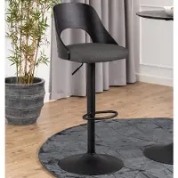Zesso Smuk Tabouret de bar Katie gris foncé