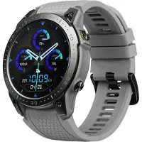 Douself Zeblaze Ares 3 Pro Smartwatch, bracelet sportif, traqueur de fitness, écran tactile AMOLED de 1,43 pouce, Bluetooth 5.2, avec fonctions de santé et de sport, gris