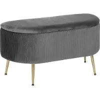 Zesso Eazy Living Cordstoff Hocker Juliette Grau - Or