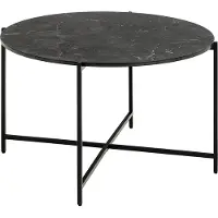 Zesso Smuk Table basse Ø 70 cm Mare Marbre Noir