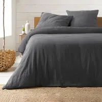 Zesso Housse de couette Uni Grey 260 cm x 240 cm