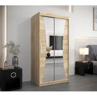 Minio Armoire 100 cm MONACO Chêne Sonoma