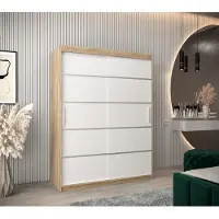 Minio Armoire 150 cm VERONA 1 Sonoma / Blanc