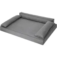 Stanis³aw Jurga Lit pour chien, matelas pour animaux, lit pour chat, coussin pour chien, corbeille pour chien, canapé pour chien, couchage pour chien, orthopédique, meubles, anthracite, 78x54 cm