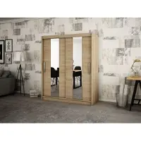 Minio Armoire 180 cm POLE Chêne Sonoma