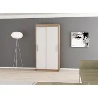 Minio Armoires TOKYO 120 cm / Sonoma / Blanches