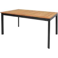 In And OutdoorMatch Table - 150x90x75,5 cm - Aluminium - Plateau teck