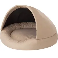 Stanis³aw Jurga Maison pour animaux & lit pour chien "Ramzes" - 2 en 1 résistant aux intempéries & confortable - 100x100x52 cm - | Niche pour chien, panier pour chien, lit pour chien, couchage | PillowPrim