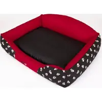 Stanis³aw Jurga Lit pour chien "Royal" -65x50cm- Robuste avec dossier haut, rembourrage doux | Pillowprim
