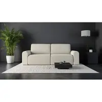 AX Living Canapé-lit moderne Otterton 250 cm Beige creme avec coffre de lit