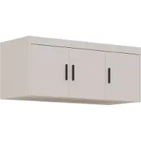 AX Living Meuble haut pour chambre à coucher Storicos 3P Beige 133x55,5x53 cm