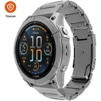 FIXED Titan Clock Basis Garmin Quickfit 26mm Smart Clock, Naturtitan, Montre connectée : accessoires, Argent