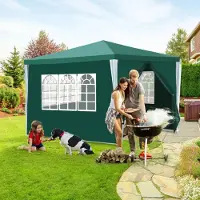 Yakimz Pavillon Tente de jardin - Pavillon de jardin, tente à bière pour les marchés et les fêtes, idéal pour les mariages Vert 3x3m