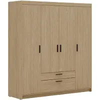 AX Living Armoire à tiroirs Penderie chene huilé Armoire Storicos 4P 176,3 cm