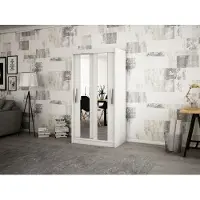 Minio Armoire 120 cm POLE blanc mat
