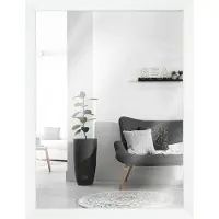 MendeFrames Miroir mural en bois massif blanc 20x25 cm