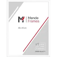 MendeFrames Cadre photo H011, blanc, 18x24 cm, avec verre acrylique