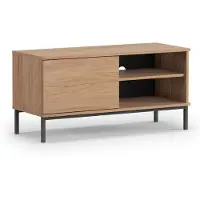 AX Living Buffet TV Queba QT04 - Largeur 100 cm, Moderne en Hikora